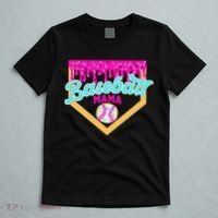 Baseball Mama Ice Cream Drip Funny Baseball Mother's Day  T-Shirt thumb 5