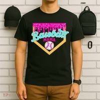 Baseball Mama Ice Cream Drip Funny Baseball Mother's Day  T-Shirt thumb 6