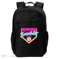 Baseball Mama Ice Cream Drip Funny Baseball Mother's Day  Backpack thumb 0