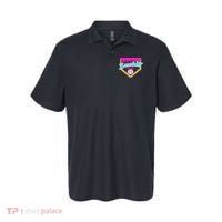 Baseball Mama Ice Cream Drip Funny Baseball Mother's Day  Polo thumb 0