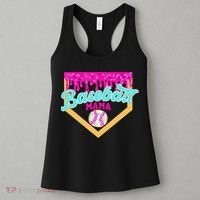 Baseball Mama Ice Cream Drip Funny Baseball Mother's Day  Women's Tank Top thumb 3