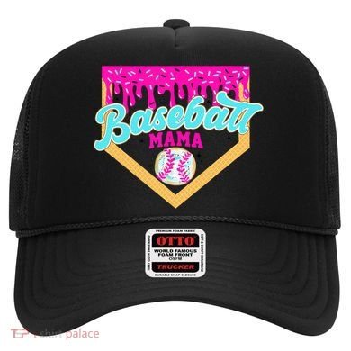 Baseball Mama Ice Cream Drip Funny Baseball Mother's Day  Hat