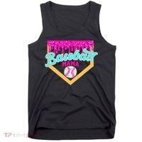 Baseball Mama Ice Cream Drip Funny Baseball Mother's Day  Tank Top thumb 0