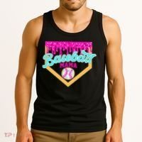 Baseball Mama Ice Cream Drip Funny Baseball Mother's Day  Tank Top thumb 3