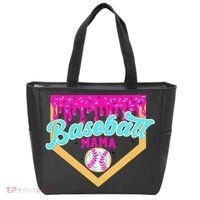 Baseball Mama Ice Cream Drip Funny Baseball Mother's Day  Tote Bag thumb 0
