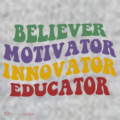 Believer Motivator Innovator Educator The Baniff Cuffed Pom Beanie