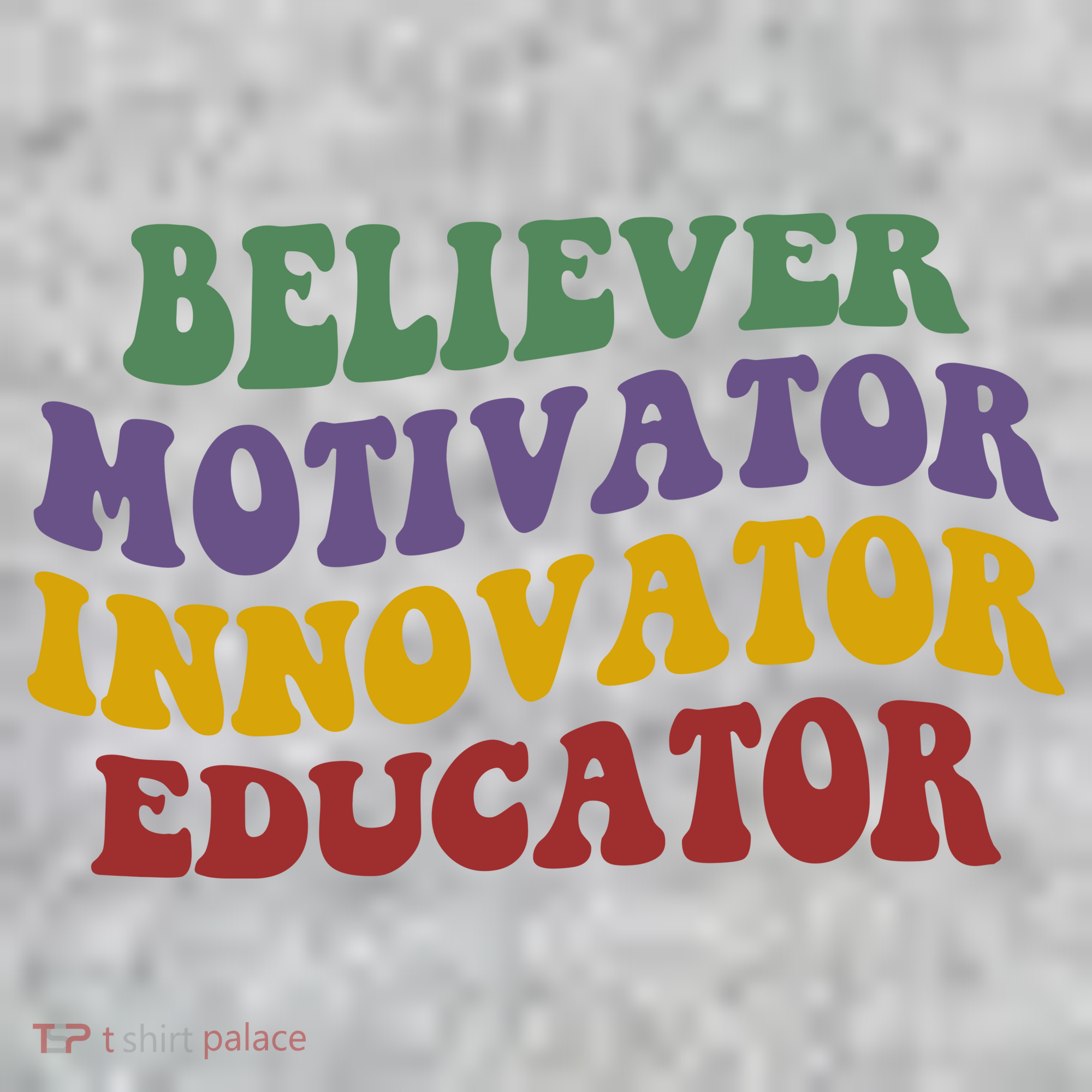 Believer Motivator Innovator Educator The Baniff Cuffed Pom Beanie