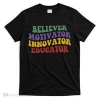 Believer Motivator Innovator Educator T-Shirt thumb 0