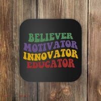 Believer Motivator Innovator Educator Coaster thumb 0