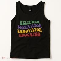 Believer Motivator Innovator Educator Tank Top thumb 2