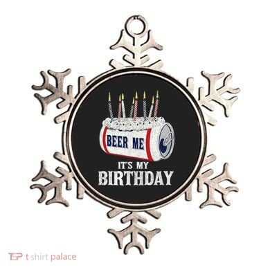Beer Me Its My Birthday Funny Drinking Party Ornament