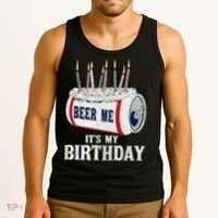 Beer Me Its My Birthday Funny Drinking Party Tank Top thumb 3