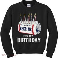 Beer Me Its My Birthday Funny Drinking Party Kids Sweatshirt thumb 0