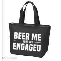 Beer Me I Just Got Engaged Funny Engagement Gift Tote Bag thumb 3