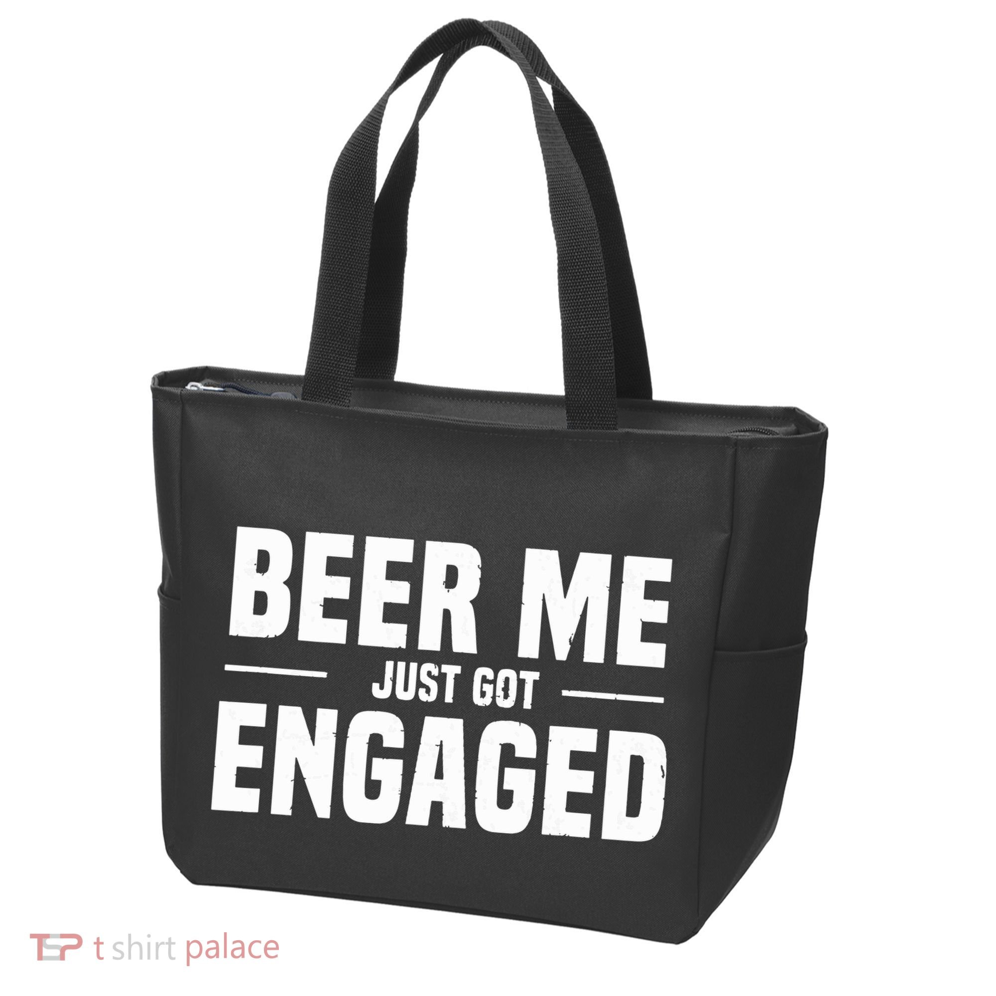 Beer Me I Just Got Engaged Funny Engagement Gift Tote Bag