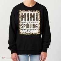 Bleached Mimi Is My Name Spoiling Is My Game Funny Mimi Life Gift Women's Sweatshirt thumb 0