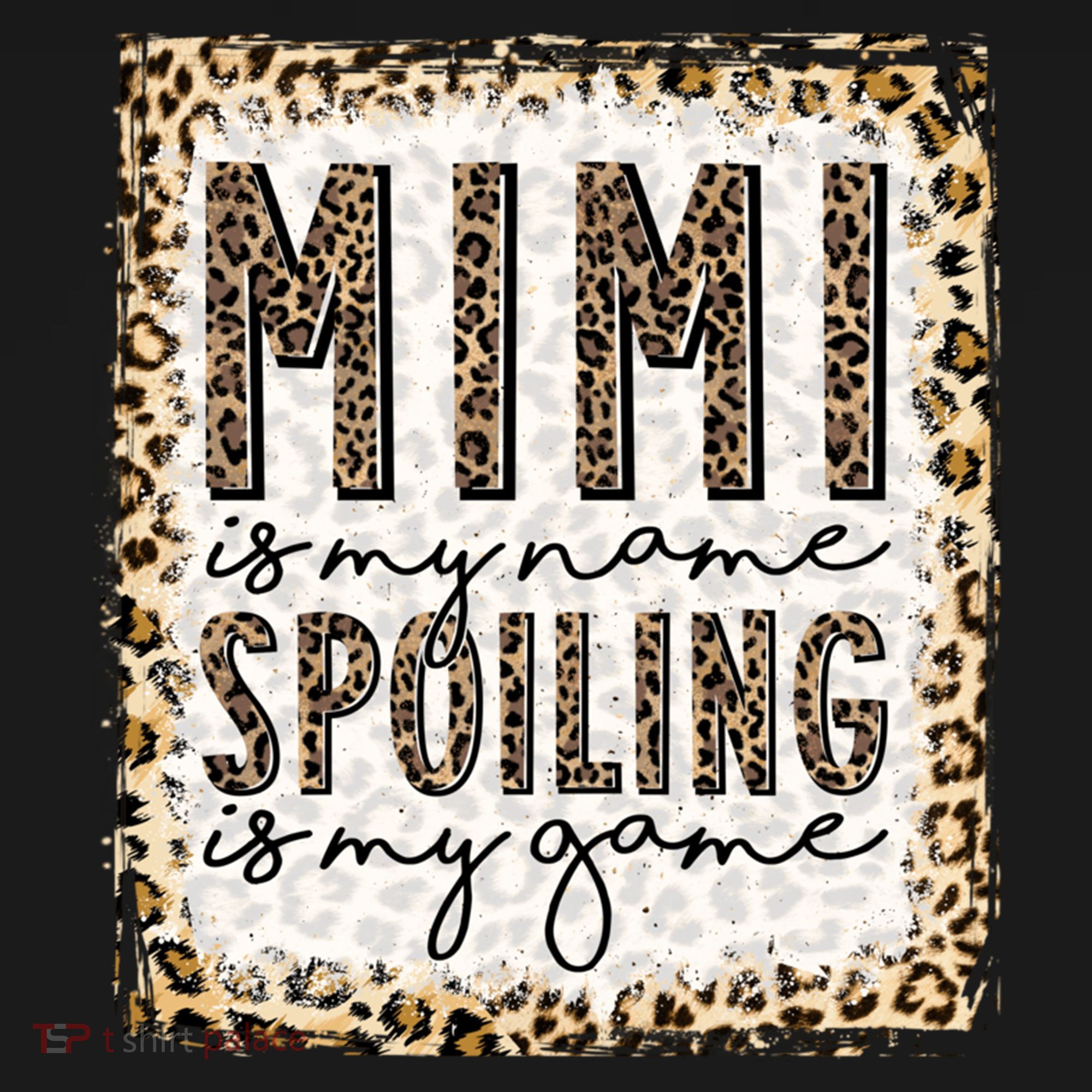 Bleached Mimi Is My Name Spoiling Is My Game Funny Mimi Life Gift Doggie Tank