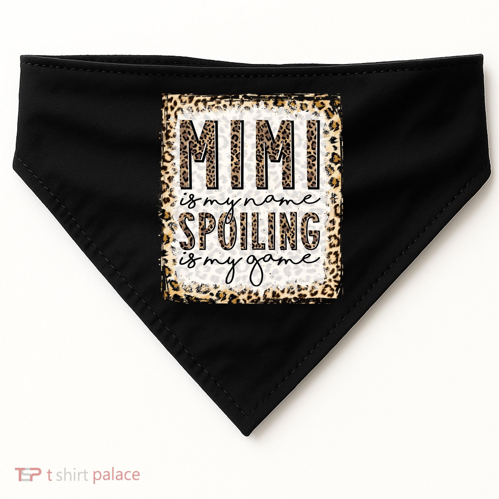 Bleached Mimi Is My Name Spoiling Is My Game Funny Mimi Life Gift USA-Made Doggie Bandana