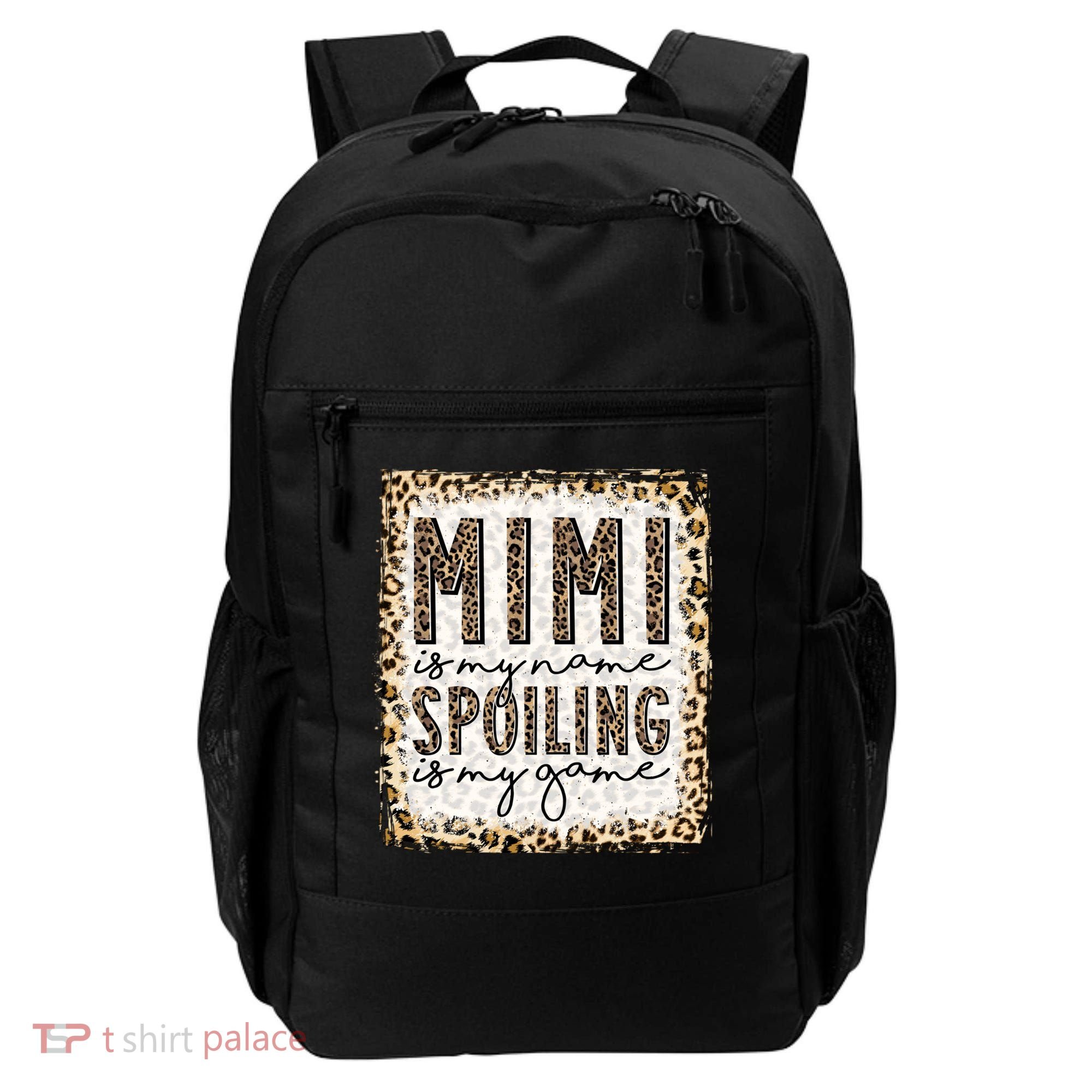 Bleached Mimi Is My Name Spoiling Is My Game Funny Mimi Life Gift Backpack