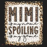 Bleached Mimi Is My Name Spoiling Is My Game Funny Mimi Life Gift Beanie thumb 2