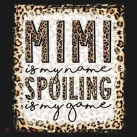 Bleached Mimi Is My Name Spoiling Is My Game Funny Mimi Life Gift Women's Hoodie thumb 2