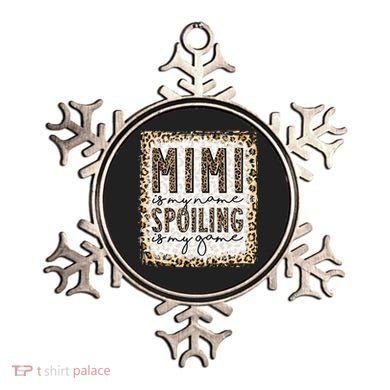 Bleached Mimi Is My Name Spoiling Is My Game Funny Mimi Life Gift Ornament