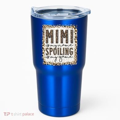 Bleached Mimi Is My Name Spoiling Is My Game Funny Mimi Life Gift Tumbler