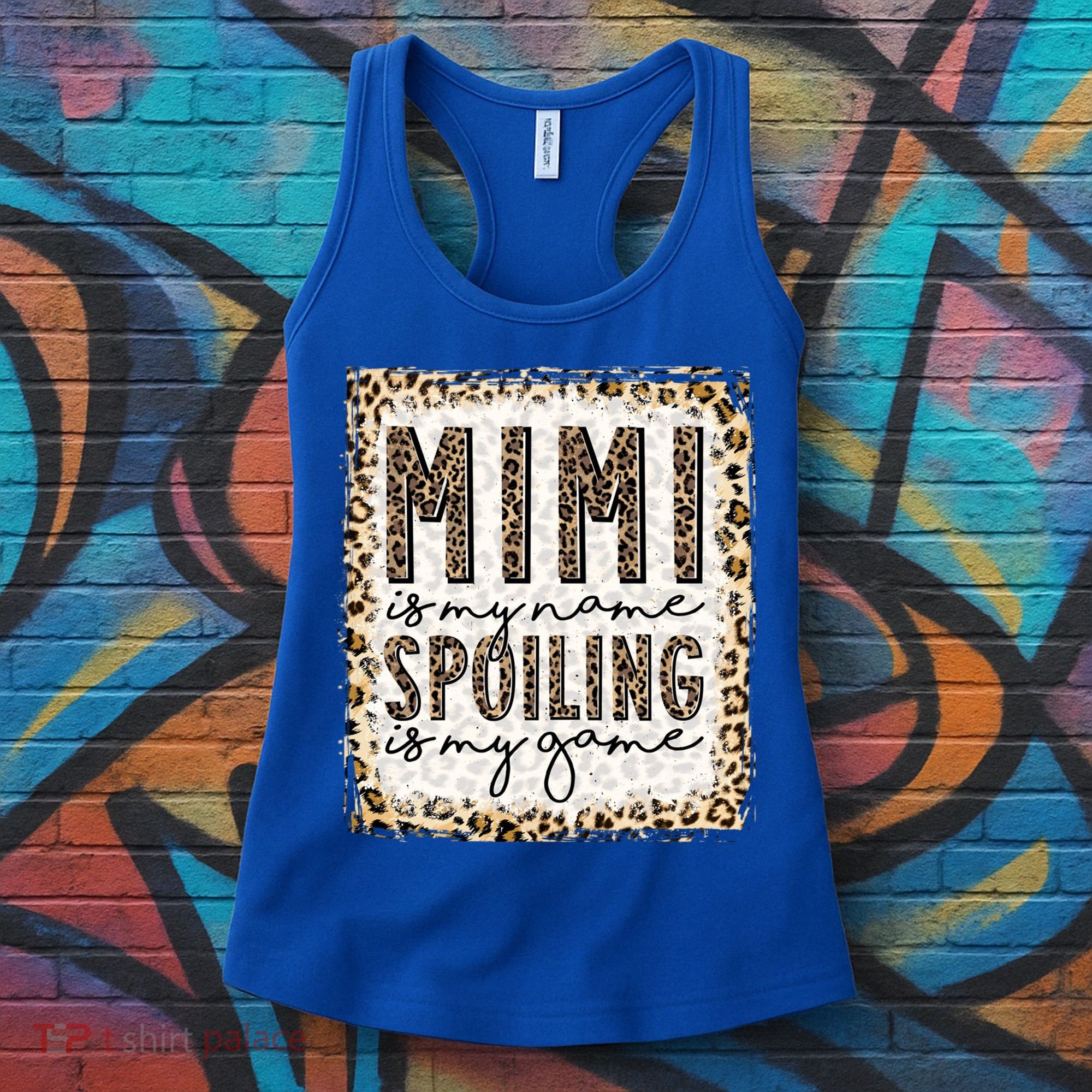 Bleached Mimi Is My Name Spoiling Is My Game Funny Mimi Life Gift Women's Tank Top