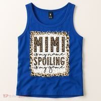 Bleached Mimi Is My Name Spoiling Is My Game Funny Mimi Life Gift Tank Top thumb 2