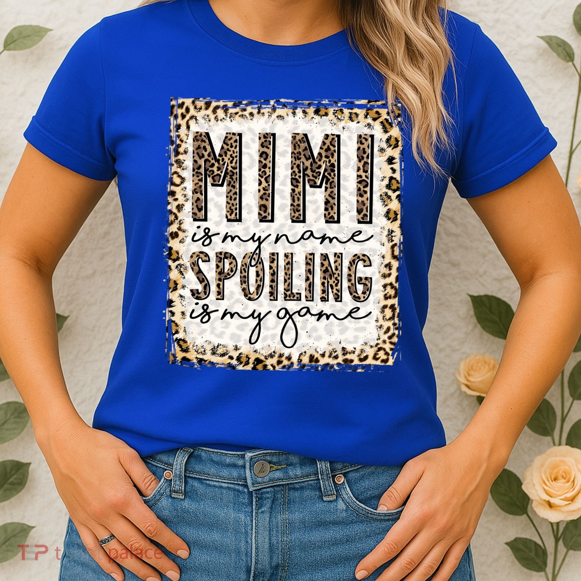 Bleached Mimi Is My Name Spoiling Is My Game Funny Mimi Life Gift Women's T-Shirt