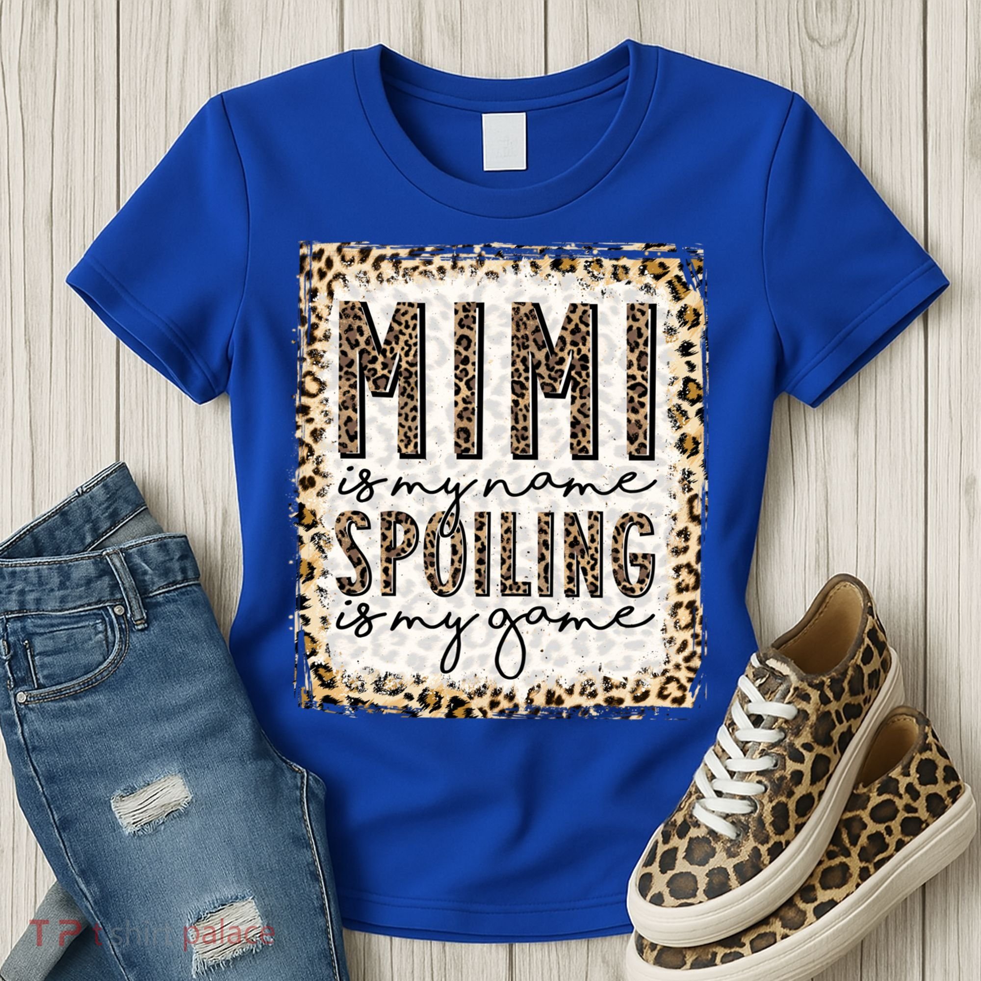 Bleached Mimi Is My Name Spoiling Is My Game Funny Mimi Life Gift Women's T-Shirt