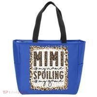 Bleached Mimi Is My Name Spoiling Is My Game Funny Mimi Life Gift Tote Bag thumb 0