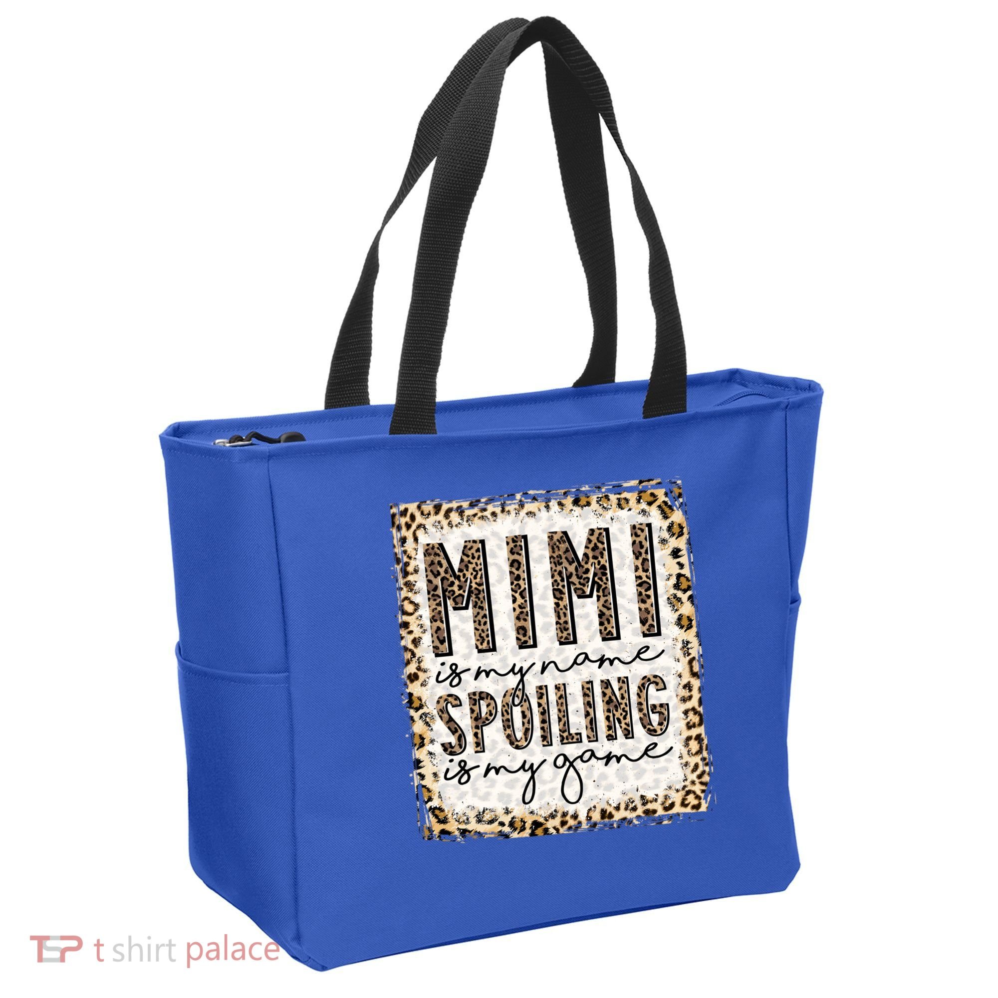 Bleached Mimi Is My Name Spoiling Is My Game Funny Mimi Life Gift Tote Bag