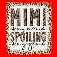 Bleached Mimi Is My Name Spoiling Is My Game Funny Mimi Life Gift Santa Hat thumb 1
