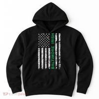 Baltimore Maryland Irish American Ireland US Flag Hoodie thumb 0