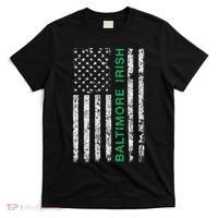 Baltimore Maryland Irish American Ireland US Flag T-Shirt thumb 0