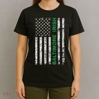 Baltimore Maryland Irish American Ireland US Flag T-Shirt thumb 4