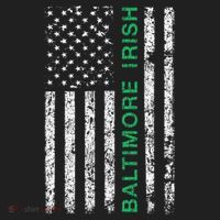 Baltimore Maryland Irish American Ireland US Flag Beanie thumb 2