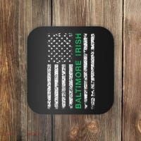 Baltimore Maryland Irish American Ireland US Flag Coaster thumb 0