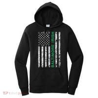 Baltimore Maryland Irish American Ireland US Flag Women's Hoodie thumb 0