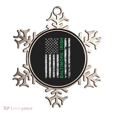 Baltimore Maryland Irish American Ireland US Flag Ornament