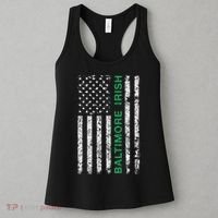 Baltimore Maryland Irish American Ireland US Flag Women's Tank Top thumb 3