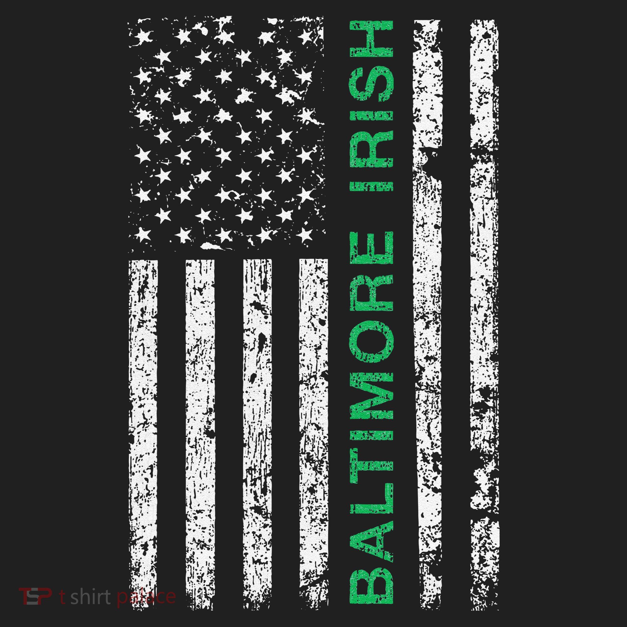 Baltimore Maryland Irish American Ireland US Flag Hat