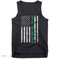 Baltimore Maryland Irish American Ireland US Flag Tank Top thumb 0