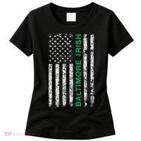 Baltimore Maryland Irish American Ireland US Flag Women's T-Shirt thumb 0
