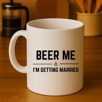 Beer Me Im Getting Married Funny Groom Bachelor Party Coffee Mug thumb 4