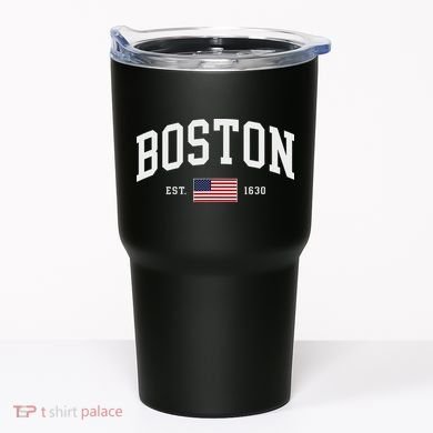 Boston Massachusetts July 4th Us Flag Retro Throwback Tumbler