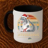 Brazilian Mma Jiu Jitsu Jitsusaurus Dinosaurs Christmas Gift Coffee Mug thumb 2