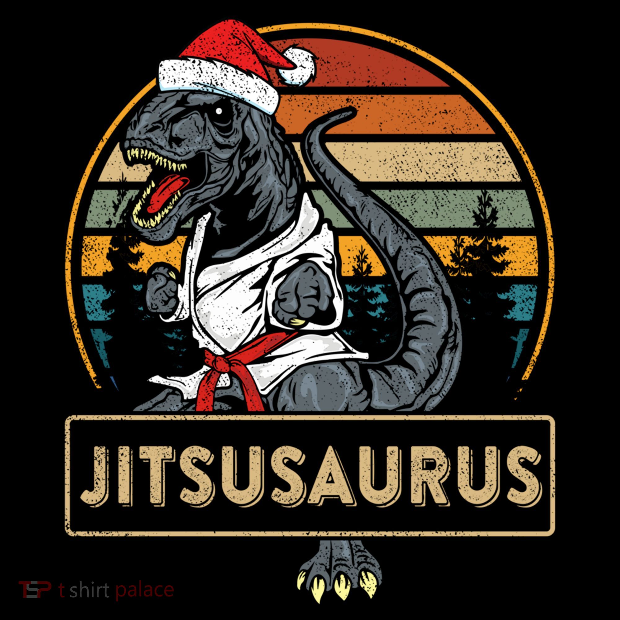 Brazilian Mma Jiu Jitsu Jitsusaurus Dinosaurs Christmas Gift Coffee Mug