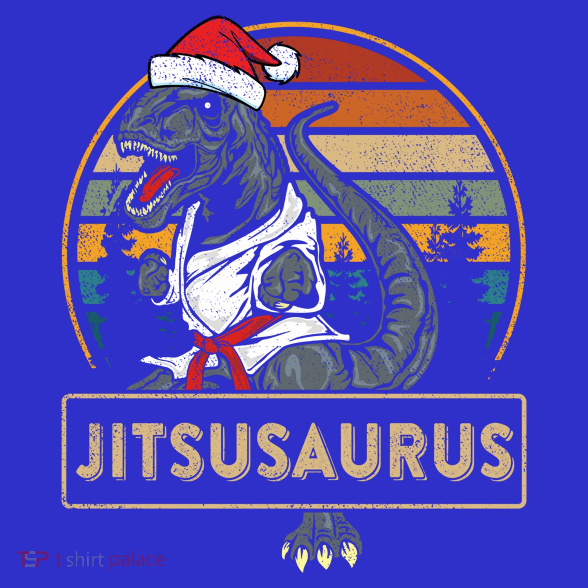 Brazilian Mma Jiu Jitsu Jitsusaurus Dinosaurs Christmas Gift Tank Top
